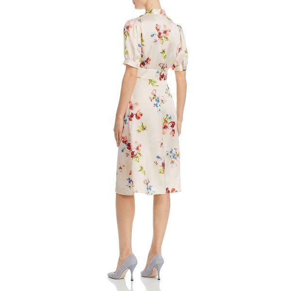 画像2: JILL JILL STUART ジルスチュアート  花柄リボンタイドレス (2)