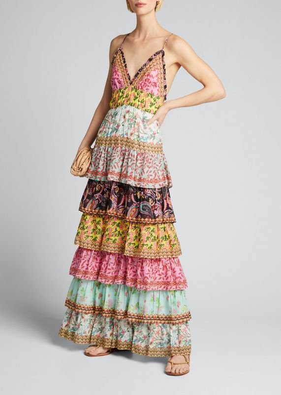 画像1: Alice + Olivia アリスアンドオリビア　imogene maxi dress  05013 (1)