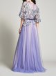 画像2: Tadashi Shoji  タダシショージ   KIYOMI ENCHANTING EMBROIDERED GOWN 　パープル系　 (2)