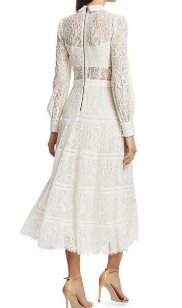 画像2: 【パリスヒルトン愛用】Alice + Olivia アリスアンドオリビア  Anaya レースドレス  32701 (2)
