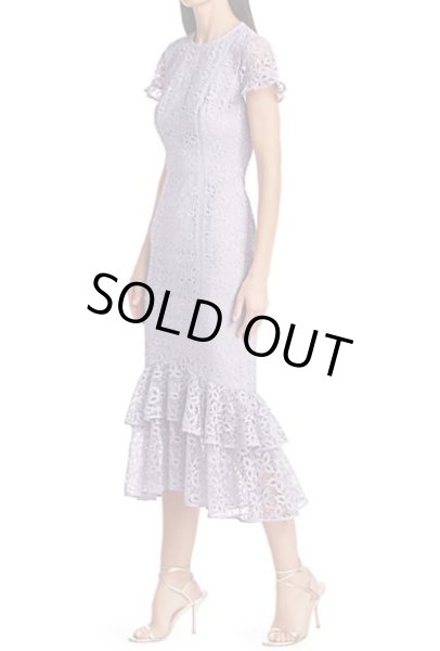 画像2: ML Monique Lhuillier モニークルイリエ レースミディドレス  41909 (2)