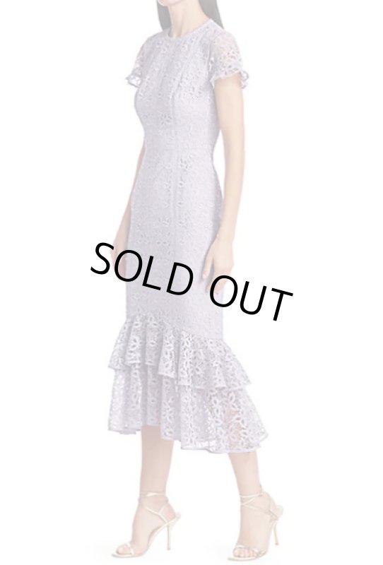 画像2: ML Monique Lhuillier モニークルイリエ　レースミディドレス  41909 (2)