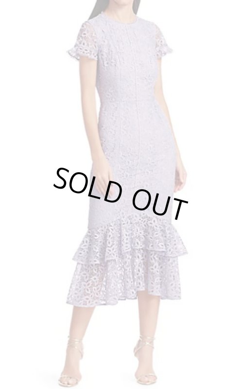 画像1: ML Monique Lhuillier モニークルイリエ　レースミディドレス  41909 (1)