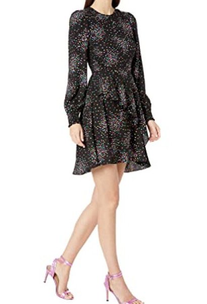 画像1: 【キャスター多数着用】KATE SPADE New York   ケイトスペード Confetti Cheer Smocked Dress (1)