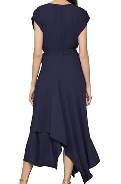 画像2: 【ドラマ使用】BCBGMAXAZRIA Crepe Satin Wrap Dress (2)