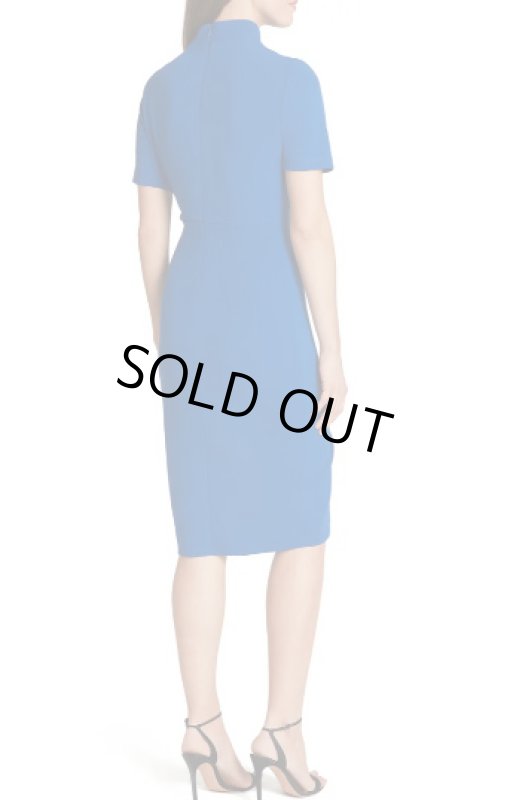 画像2: 【Jamie Yuccas着用】Tahari by ASL  Mock Neck Stretch Crepe Sheath Dress (2)