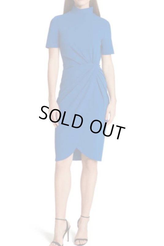 画像1: 【Jamie Yuccas着用】Tahari by ASL  Mock Neck Stretch Crepe Sheath Dress (1)