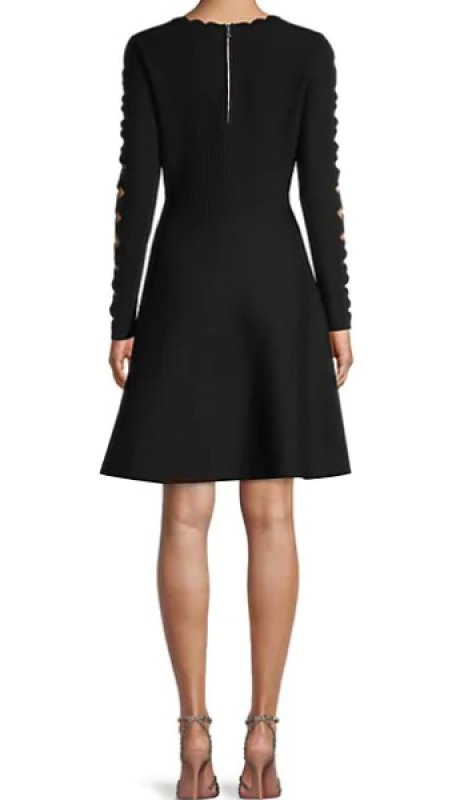 画像3: 【ドラマ使用】Milly ミリー　Scallop Knit Fit-&-Flare Dress (3)