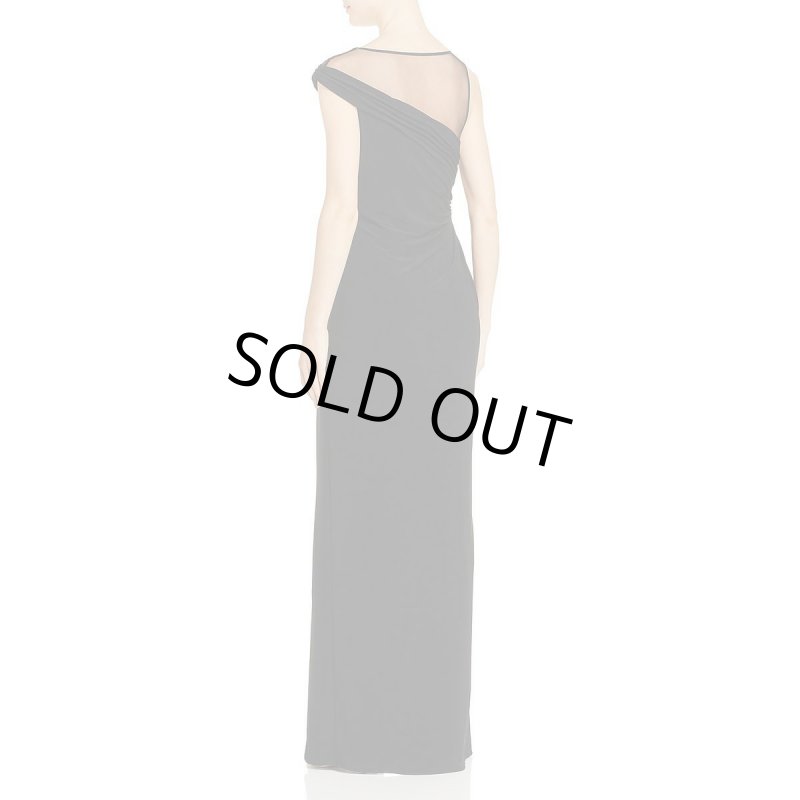 画像2: Adrianna Papell アドリアナパペル 　ブラックスリットイブニングドレス  05241 (2)