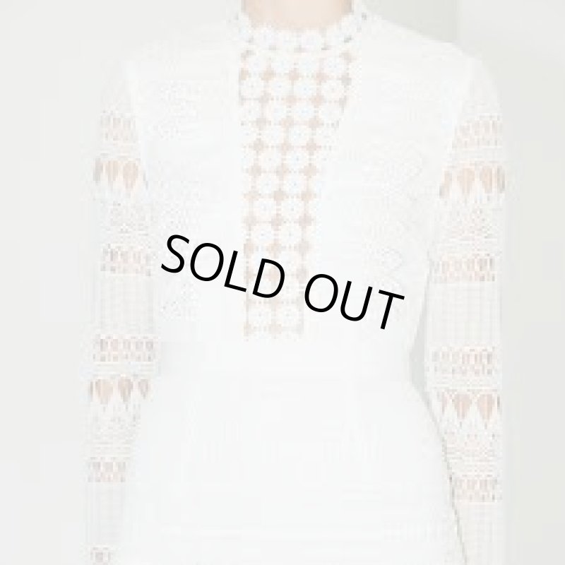 画像3: 【石井杏奈さん着用】Self Portrait　セルフポートレート　Spiral Lace Paneled Midi Dress (3)