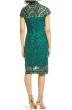 画像2: Tadashi Shoji タダシショージ   Cap Sleeve Lace Sheath Dress グリーン系 (2)