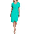 画像1: 【Hoda Kotb着用】Tahari by ASL   Knotted Tie Waist Scuba Crepe Sheath Dress (1)