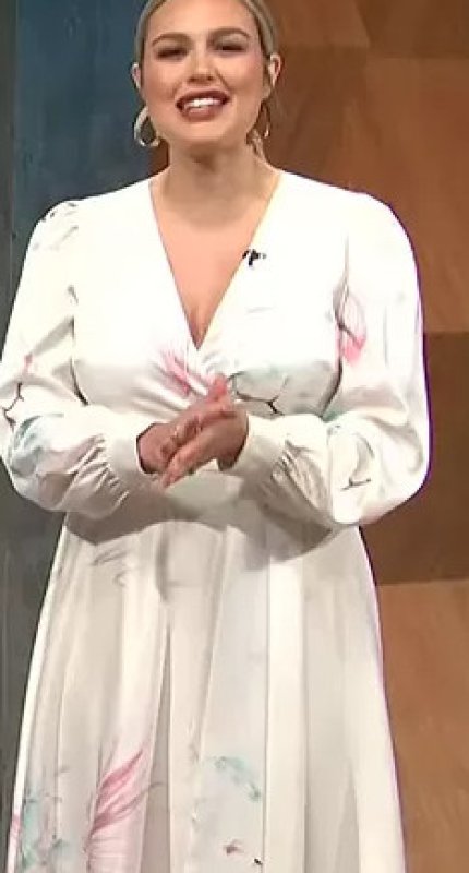 画像4: 【Carissa Loethen Culiner着用】Ted Baker テッドベイカー 花柄ロングスリーブラップドレス (4)