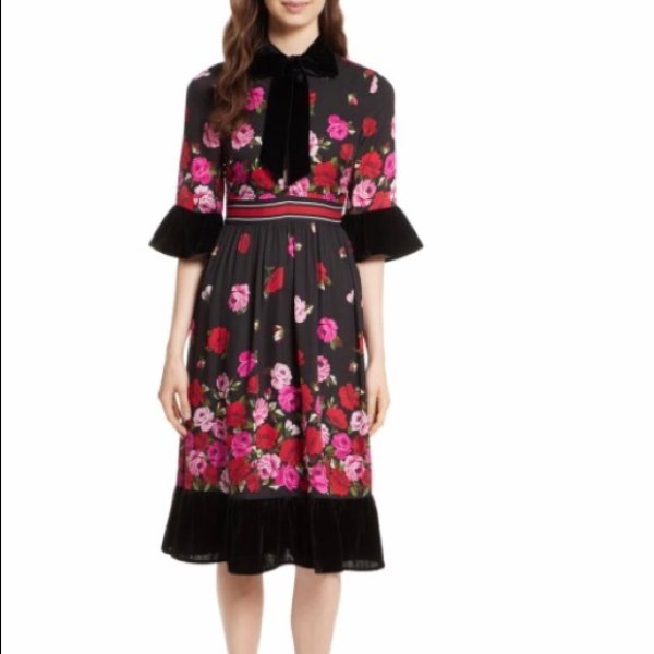 画像1: KATE SPADE New York   ケイトスペード  Madison Ave dru dress (1)