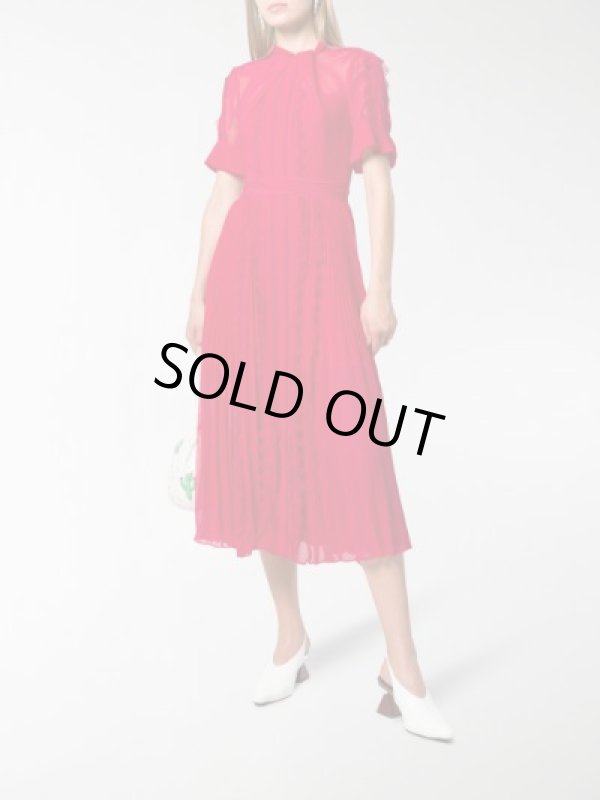 画像1: 【紅白歌合戦、綾瀬はるかさん着用】Self Portrait　セルフポートレート　プリーツリボンネックドレス (1)