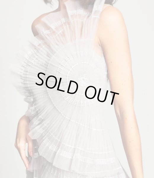 画像3: 限定セール!Tadashi Shoji タダシショージ  STEPH チュールドレス グレー系 (3)