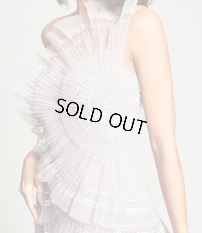 画像3: 限定セール！Tadashi Shoji タダシショージ  STEPH　チュールドレス　グレー系 (3)