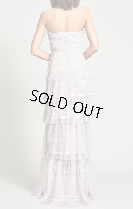 画像2: 限定セール！Tadashi Shoji タダシショージ  STEPH　チュールドレス　グレー系 (2)