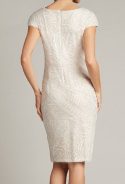 画像2: Tadashi Shoji タダシショージ KIAH dress ホワイト系 (2)
