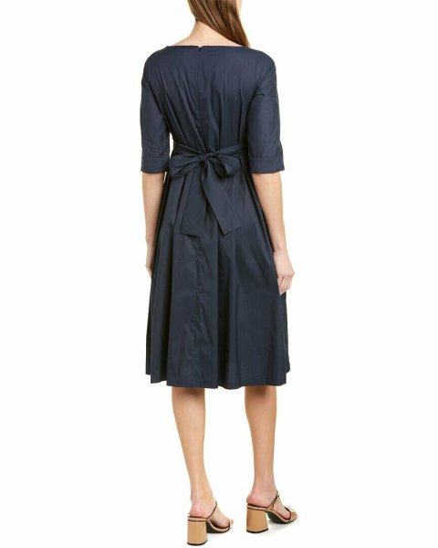 画像2: 期間限定セール!Max Mara マックスマーラ ウエストサッシュミディドレス (2)