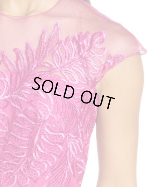 画像3: Tadashi Shoji タダシショージ   DAGNY TULLE EMBROIDERED DRESS ピンク系 (3)