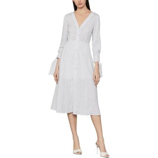 ★セール♪★BCBGMAXAZRIA コットンストライプラップドレス★ 限定セール！BCBGMAXAZRIA ストライプフェイクラップドレス