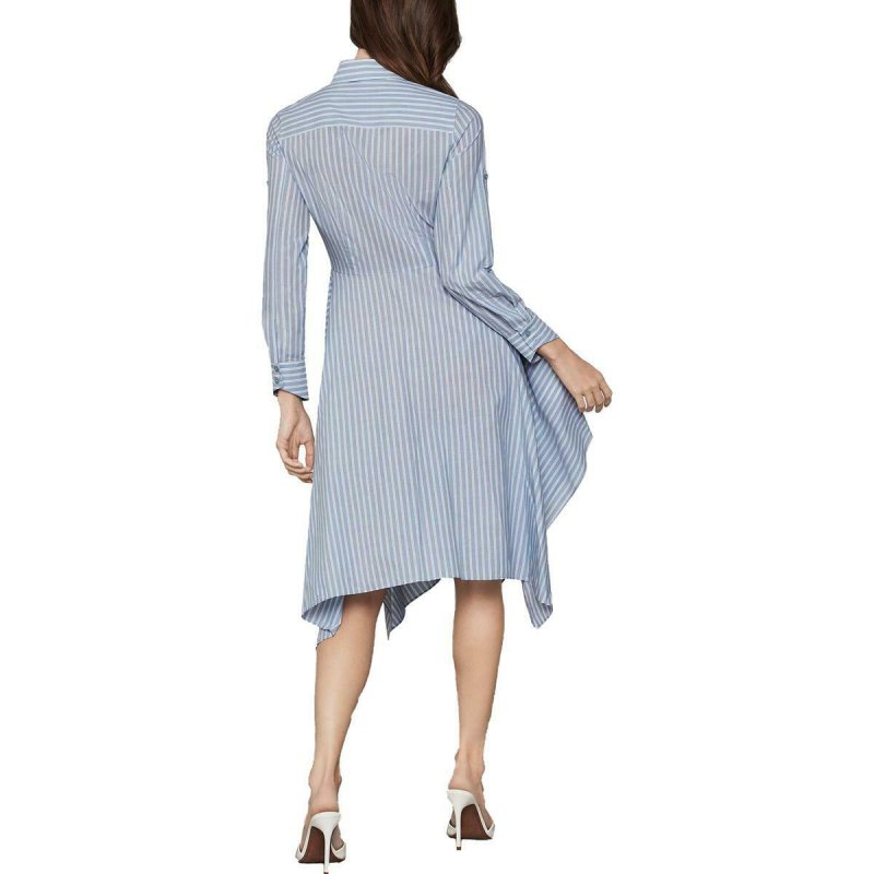 画像2: BCBGMAXAZRIA　Poplin Striped Handkerchief Hem Shirtdress (2)
