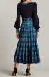 画像2: 【リコカツ、大野いとさん着用】Tadashi Shoji タダシショージ  Murat Midi Dress　ブラック、ブルー系 (2)