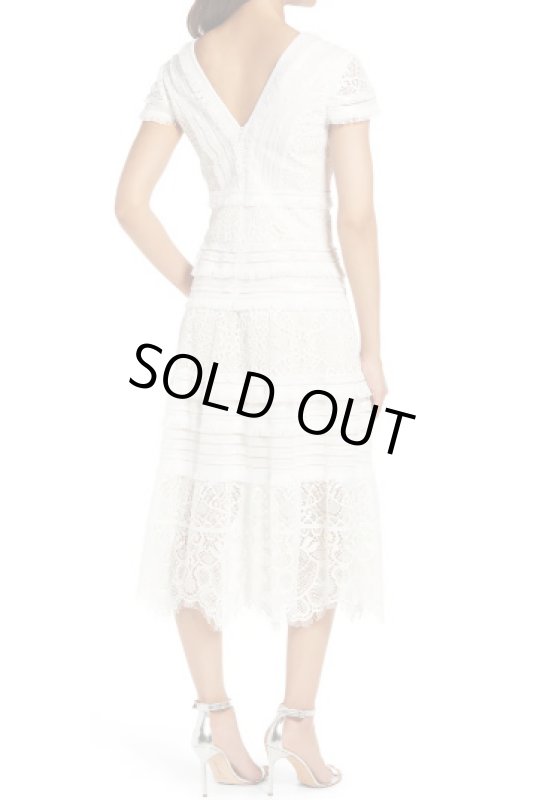 画像2: Tadashi Shoji タダシショージ   Nisa Lace Midi Dress ホワイト系 (2)