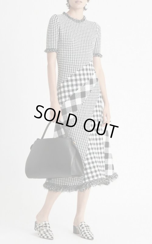 画像1: Oscar de la renta オスカーデラレンタ　ツイードチェックドレス (1)