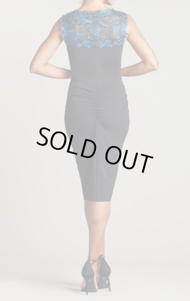 画像2: セール!Tadashi Shoji  タダシショージ  SARNAI dress ブラック、ブルー (2)