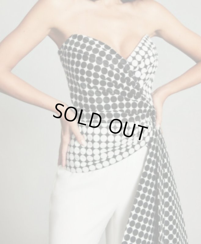 画像3: セール！Tadashi Shoji  タダシショージ 　JUNKO ジャンプスーツ　 ブラック、ホワイト系 (3)