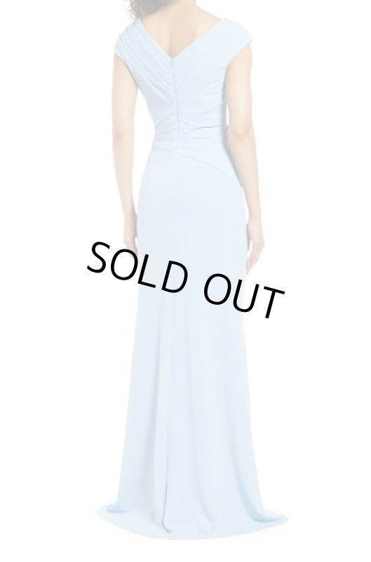画像2: Tadashi Shoji タダシショージ   　Side Fold Body-Con Gown ブルー系 (2)
