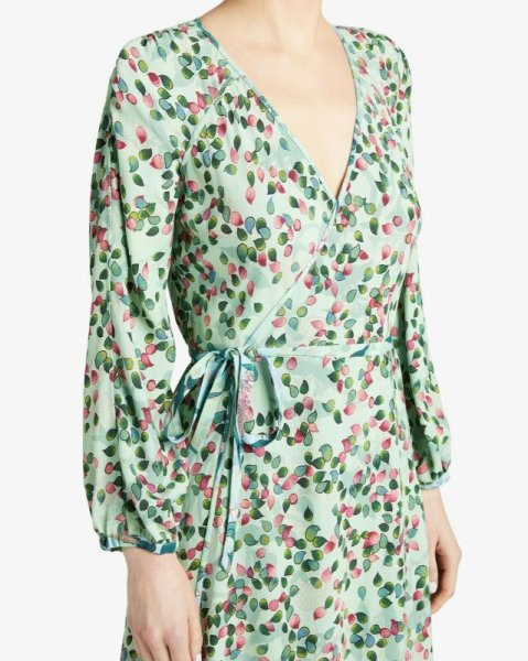 画像5: Diane von Furstenberg ダイアンフォンファステンバーグ evelyn リバーシブルドレス Astrantia Tulip (5)