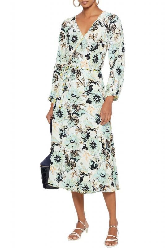 画像4: セール！【ドラマ使用】Diane von Furstenberg　ダイアンフォンファステンバーグ　evelyn リバーシブルドレス　Astrantia Tulip (4)