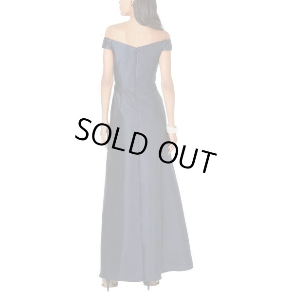 画像2: Adrianna Papell アドリアナパペル  Mikado Formal Evening Dress ネイビー (2)