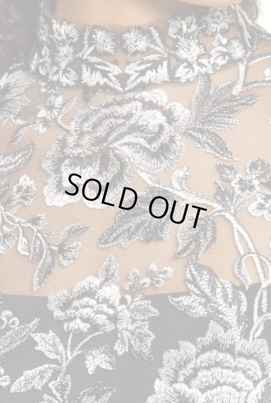 画像3: Tadashi Shoji  タダシショージ  Aydar Handkerchief Dress ブラック (3)