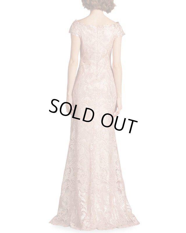 画像3: Tadashi Shoji   タダシショージ　HAYA  Sequin-Embellished Column Gown ピンク系 (3)