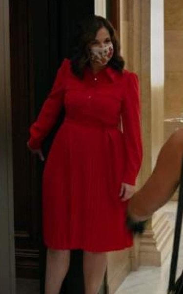 画像4: 【ドラマ使用】Elie Tahari エリータハリ　Ere プリーツドレス　ブラック (4)