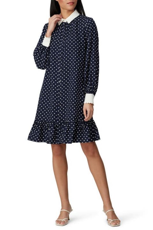 画像1: 【ドラマ使用】Tory Burch トリーバーチ　Cora Printed Dress  08222 (1)