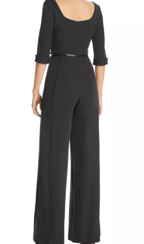 画像2: 【ドラマ使用】Black Halo　Jackie 7分袖Jumpsuit 　ジャンプスーツ　ブラック  10011 (2)