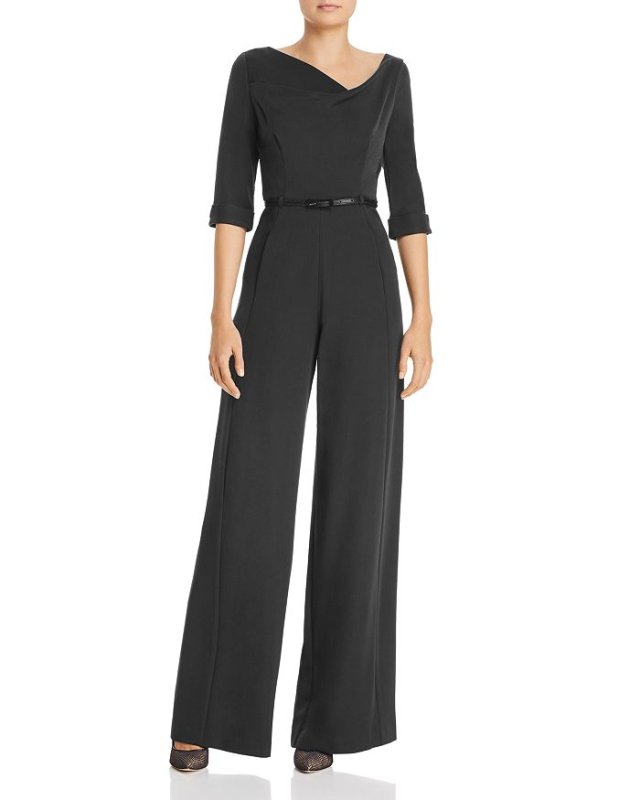 画像1: 【ドラマ使用】Black Halo　Jackie 7分袖Jumpsuit 　ジャンプスーツ　ブラック  10011 (1)