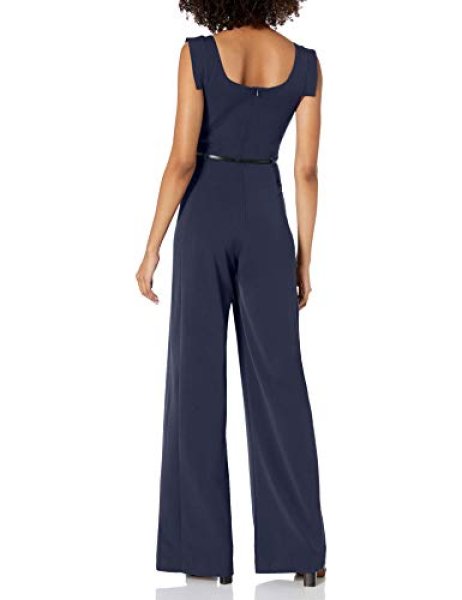 画像2: 【ドラマ使用】Black Halo Jackie Jumpsuit  ジャンプスーツ ネイビー系 (2)