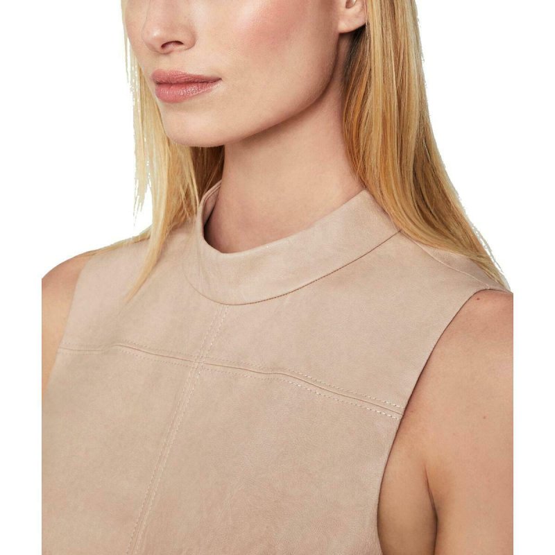 画像3: セール！BCBGMAXAZRIA　フェイクレザーシースドレス (3)