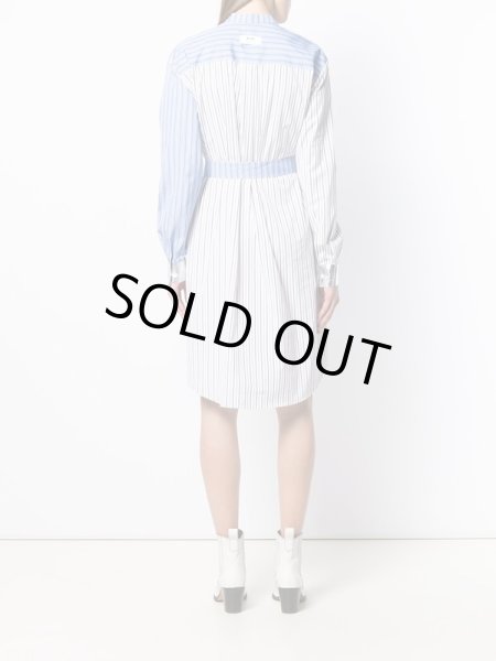 画像2: ラスト1点!【永野芽郁さん、フレアフレグランスCM着用】MSGM  パッチワークストライプシャツドレス (2)