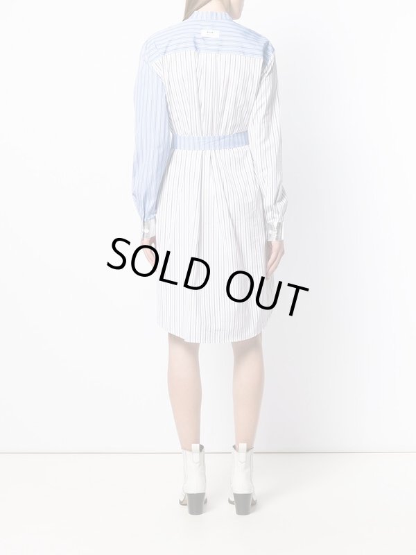 画像2: ラスト1点！【永野芽郁さん、フレアフレグランスCM着用】MSGM 　パッチワークストライプシャツドレス (2)