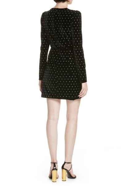 画像2: 【Rowan Blanchard愛用】Self Portrait セルフポートレート ベルベット Diamante dress (2)