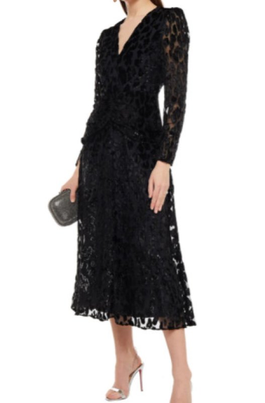 画像1: 【オリビアパレルモ愛用】Self Portrait　セルフポートレート　レオパードベルベットドレス  09173 (1)