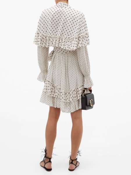 画像2: 【ニッキーヒルトン愛用】Diane von Furstenberg ダイアンフォンファステンバーグ Martina ドット柄ホワイトドレス (2)