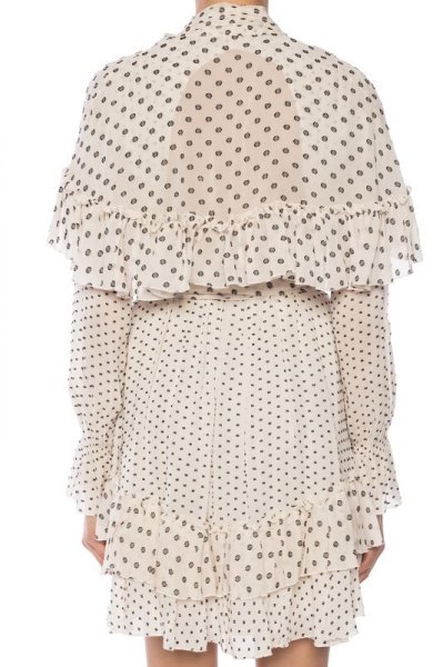 画像3: 【ニッキーヒルトン愛用】Diane von Furstenberg ダイアンフォンファステンバーグ Martina ドット柄ホワイトドレス (3)